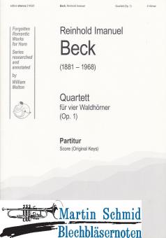Quartett für vier Waldhörner (Op. 1)(Partitur) 