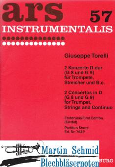 2 Konzerte D-Dur G8 und G9 (Trp.Str.Bc) 