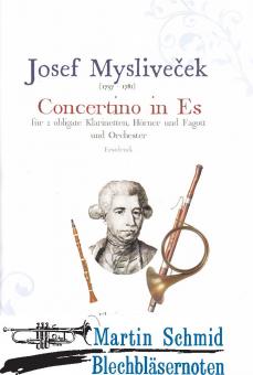 Concertino in Es (2 obligate Klarinetten, Hörner, Fagott und Klavier) 