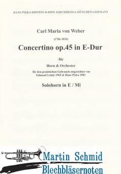 Concertino e-moll op. 45 Stimmen (pizka) 
