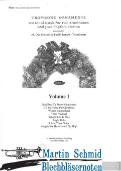 "Trombone Ornaments" Xmas Duets Vol.1  (duets with rhythm section)  