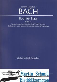 Bach for Brass - Band 7 (Kantaten und Mess-Sätze mit Zinken und Posaunen) (Edward Tarr Collection) 