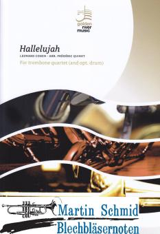Hallelujah ((3 trombones, bass trombone, opt. drum)) 