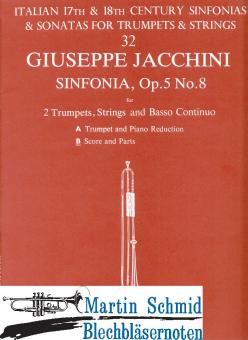 Sinfonia op.5 No.8 (2Trp.Str.Bc) 