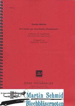 Drei Lieder aus "Des Knaben Wunderhorn" (Singstimme.Klarinette.Horn.Klavier) 