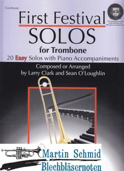 First Festival Solos for Trombone - 20 Easy Solos with Piano Accompaniments 