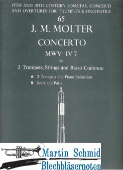 Concerto MWV IV/7 (2Trp.Str.Bc)  (Musica Rara Antiquarisch) 