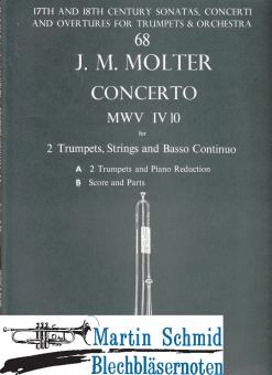 Concerto MWV IV/10 (2Trp.Str.Bc)  (Musica Rara Antiquarisch) 