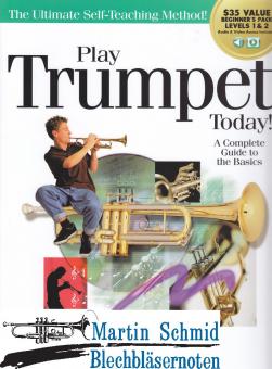 PLAY TRUMPET TODAY! Beginners Pack- Method Books 1 & 2- Plus Online Audio & Video 