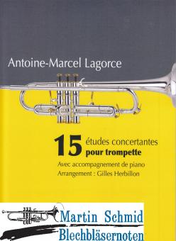 15 études concertantes (avec accompagnement de piano) 