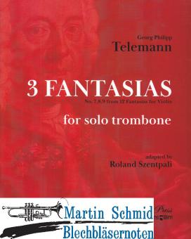 3 Fantasias - no. 7, 8, 9 from 12 Fantasias for violin 