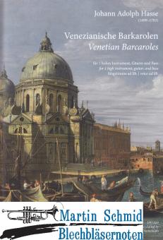 Venezianische Barkarolen für 1 hohes Instrument, Gitarre und Bass (Singstimme ad lib.) 