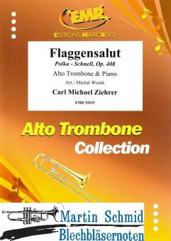 Flaggensalut - Polka - Schnell, Op. 408 (Alt-Posaune) 