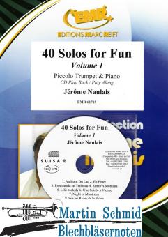 40 Solos for Fun Volume 1 - Piccolo Trompete & Piano + CD Play Back / Play Along or MP3  