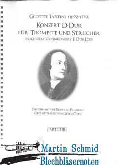Konzert D-Dur (Solostimme von Reinhold Friedrich) (Neuheit Trompete) 