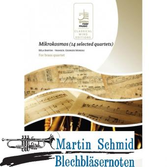 14 selected duets from Mikrokosmos ((Eb trumpet, Bb trumpet, horn and trombone) 