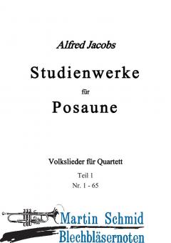 Volkslieder für Quartett - Teil 1 (Nr.1-65) (2xSpP) (Neuheit Posaune) 