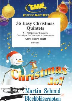 35 Easy Christmas Quintets (5Trp) (Neuheit Trompete) 