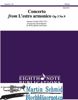 Concerto from Lestro armonico Op. 3 #9 (Orgel) (Neuheit Ensemble) 