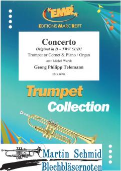 Concerto  Original in D - TWV 51:D7 (Fassung in B-Dur) (Neuheit Trompete) 