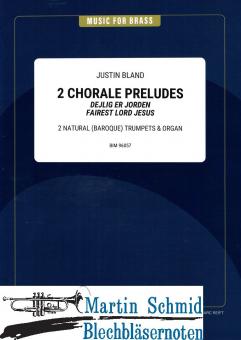 2 Chorale Preludes (2 Natural (Baroque) Trumpets & Organ) (Neuheit Trompete) 