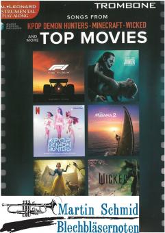 Songs from Kpop Demon Hunters, Minecraft, Wicked and More Top Movies (Play-Along Book with Online Audio) (Neuheit Posaune) 