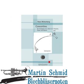 Concertino (Trompete in C, Horn in F, Posaune, Pauke und Klavier)(Studienpartitur) 