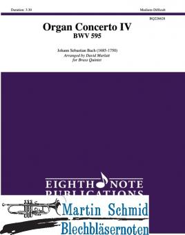 Organ Concerto IV BWV 595 (Neuheit Ensemble) 