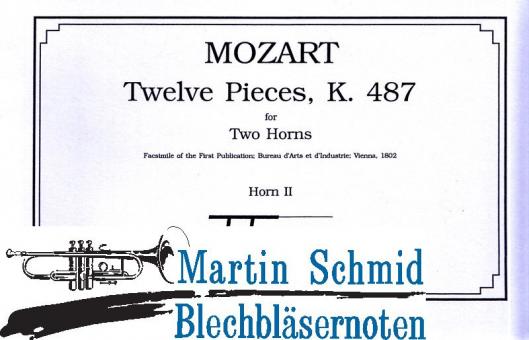 12 Stücke KV 487 (Faksimile) (thompson) 