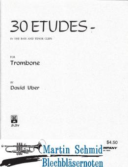 30 Etüden im Baß- und Tenorschlüssel Vol. 1 