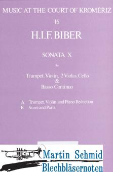 Sonata in F Nr. X (Trp.Vl.Bc)  (Musica Rara Antiquarisch) 