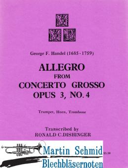 Allegro aus dem Concerto Grosso op.3 No.4 