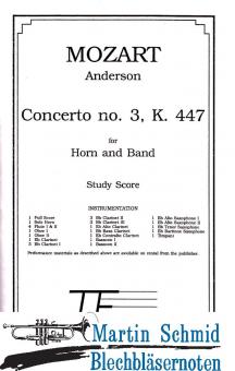 Concerto No.3 KV 447 - Studienpartitur (Stimmen leihweise) 