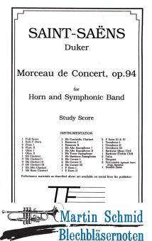 Morceau de concert - Studienpartitur (Stimmen leihweise) 
