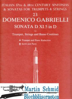 Sonata D-Dur XI/5 (Trp.Str.Bc) 