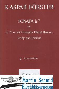 Sonata à 7 (2Z(Trp).Fag.Str.Bc)  (Musica Rara Antiquarisch) 