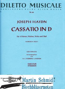 Cassatio D-Dur (4Hr.Vl.Vla.Bass) 