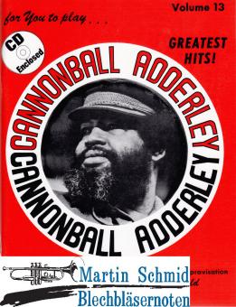Volume 13: Cannonball Adderley - Greatest Hits (Buch/CD) 