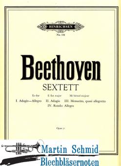 Sextett Es op.71 (2Klar.2Fag.2Hr) (peters) 