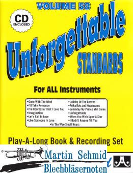 Volume 58: Unforgettable Standards (Buch/CD) 