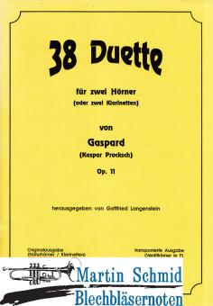 38 Duette (Originalausgabe für Naturhorn) 