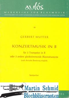 Konzertmusik in B SpP 