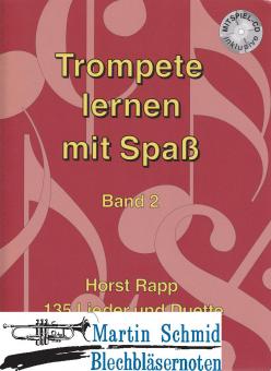 Trompete lernen mit Spaß Band 2 (Liederheft mit CD) 