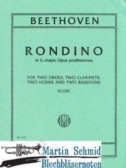 Rondino Es-Dur (2Ob.2Klar.2Hr.2Fag) (Study-Score) 