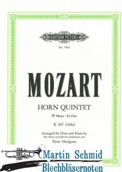 Hornquintett K.407 - Fassung für Horn und Klavier 