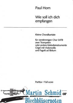 Wie soll ich dich empfangen (SATB.2Trp) Partitur 