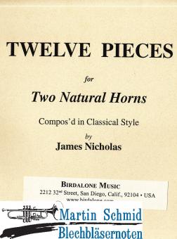 12 Pieces for two Natural Horns 