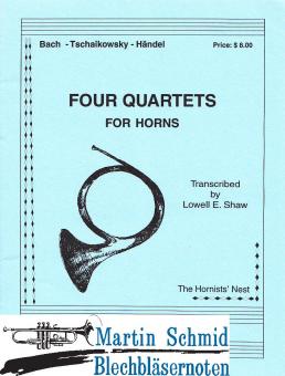4 Quartette (Bach; Tschaikowsky; Händel) 