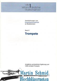 Handreichungen zum Erwachsenenunterricht Band X Trompete 