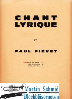 Chant lyrique 